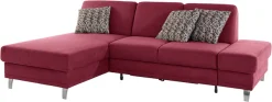 sit&more Ecksofa »Clio L-Form« optional Schlaffunktion oder Vorziehsitz und Bettkasten, Federkern