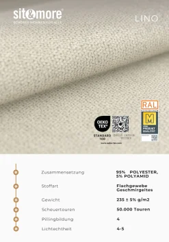 sit&more Ecksofa »Concept« Modernes Sofa in drei Fußfarben zur Auswahl