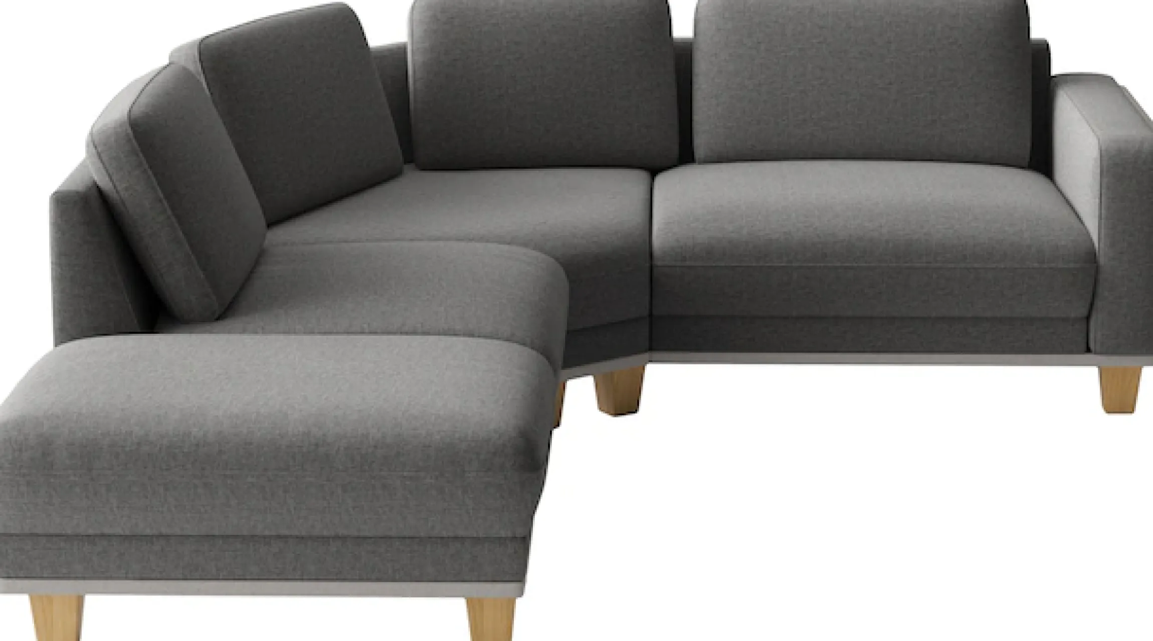 sit&more Ecksofa »Concept« Modernes Sofa in drei Fußfarben zur Auswahl
