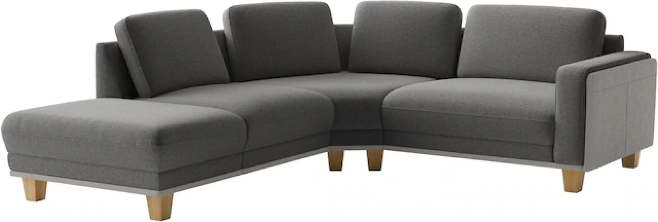 sit&more Ecksofa »Concept« Modernes Sofa in drei Fußfarben zur Auswahl