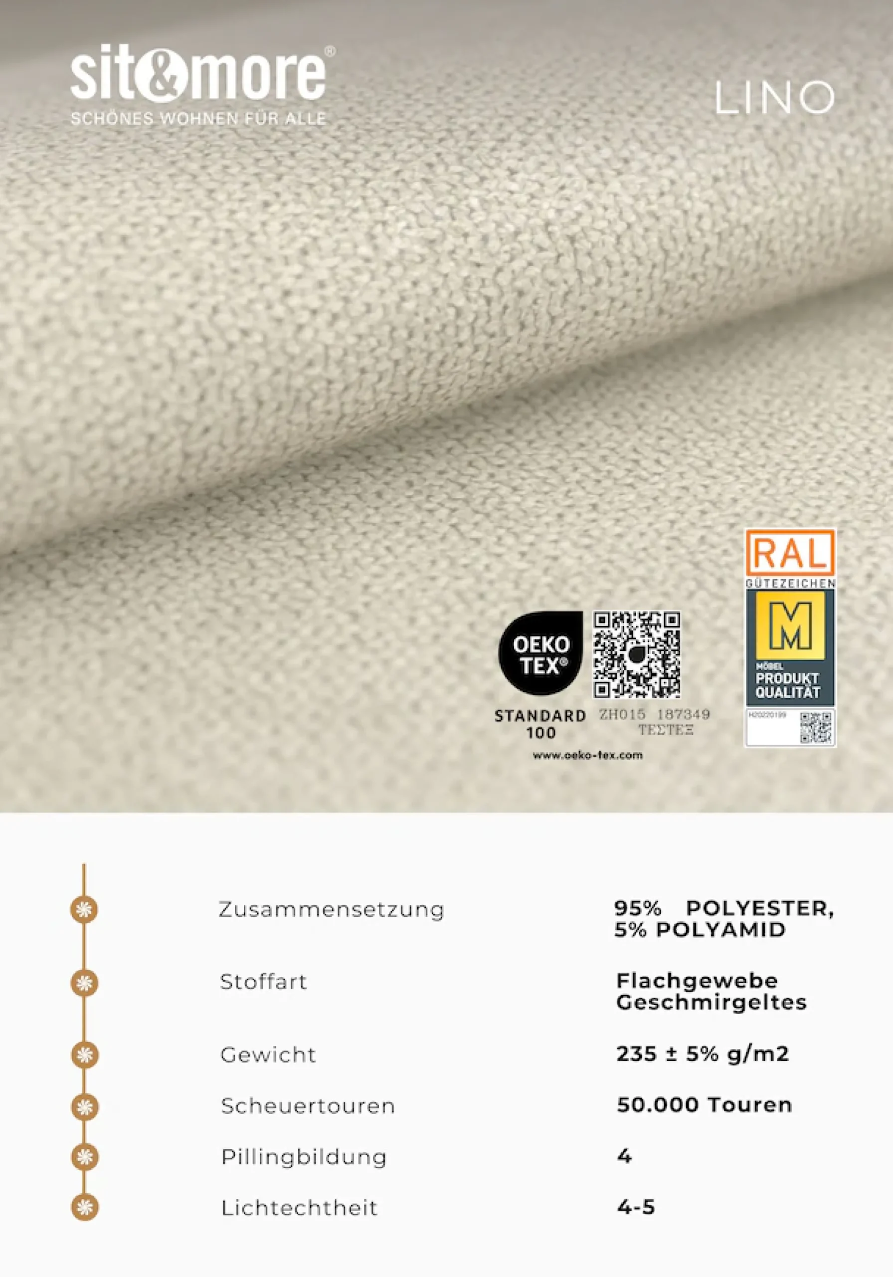 sit&more Ecksofa »Concept« Modernes Sofa in drei Fußfarben zur Auswahl