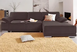 sit&more Ecksofa »Coria L-Form« mit XL-Recamiere, wahlweise mit Schlaffunktion