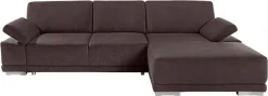 sit&more Ecksofa »Coria L-Form« mit XL-Recamiere, wahlweise mit Schlaffunktion