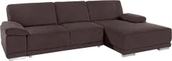 sit&more Ecksofa »Coria L-Form« mit XL-Recamiere, wahlweise mit Schlaffunktion