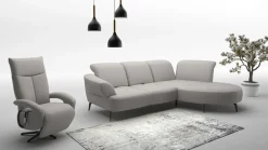 sit&more Ecksofa »Dance, L-Form, inkl. Sitztiefenverstellung« inkl. Click&Seat, optional mit Kopfteilverstellung