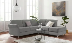 sit&more Ecksofa »Darwin L-Form« inklusive Federkern, wahlweise mit Kopfteilverstellung, Schlaffunktion
