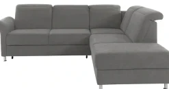 sit&more Ecksofa »Darwin L-Form« inklusive Federkern, wahlweise mit Kopfteilverstellung, Schlaffunktion
