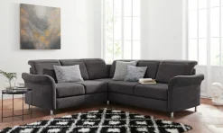 sit&more Ecksofa »Darwin L-Form« inklusive Federkern, wahlweise mit Kopfteilverstellung, Schlaffunktion