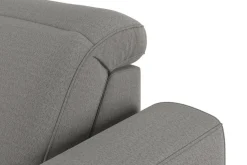 sit&more Ecksofa »Dundee L-Form« mit Federkern und Edelstahlfüßen, wahlweise mit Kopfteilverstellung