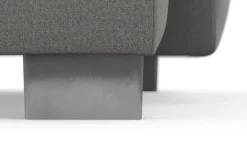 sit&more Ecksofa »Dundee L-Form« mit Federkern und Edelstahlfüßen, wahlweise mit Kopfteilverstellung