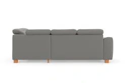 sit&more Ecksofa »Dundee L-Form« mit Federkern und Massivholzfüßen, wahlweise mit Kopfteilverstellung
