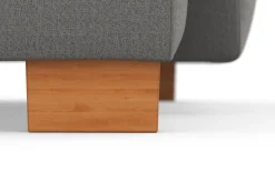sit&more Ecksofa »Dundee L-Form« mit Federkern und Massivholzfüßen, wahlweise mit Kopfteilverstellung