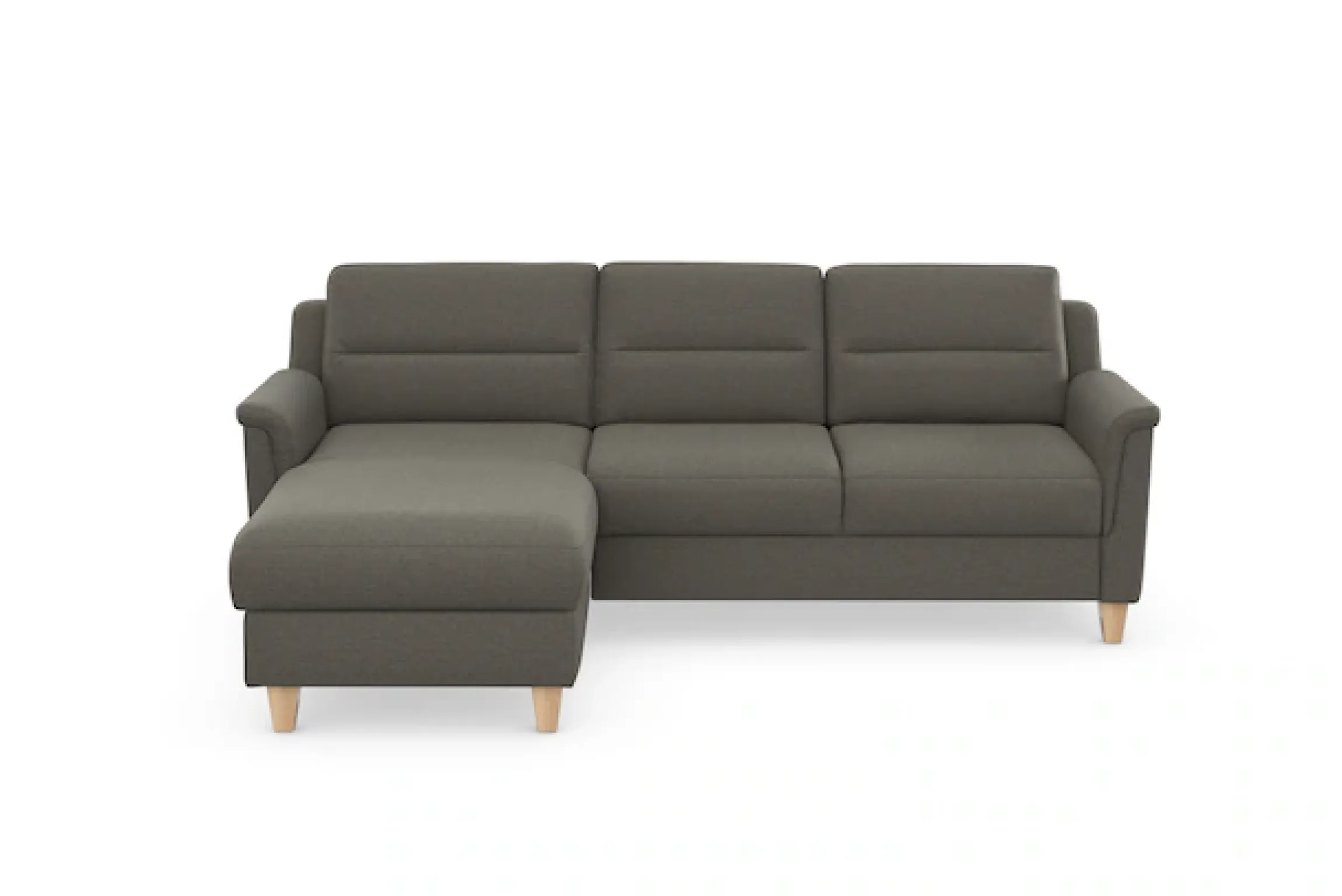 sit&more Ecksofa »Farö L-Form« inklusive Federkern, wahlweise mit Schlaffunktion und Bettkasten