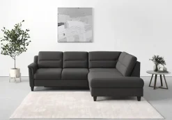 sit&more Ecksofa »Farö L-Form« inklusive Federkern, wahlweise mit Schlaffunktion und Bettkasten