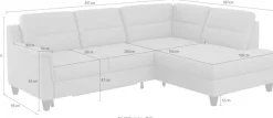 sit&more Ecksofa »Farö L-Form« inklusive Federkern, wahlweise mit Schlaffunktion und Bettkasten