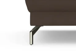 sit&more Ecksofa »Fashion L-Form« wahlweise mit Kopfteilverstellung, Vorziehsitz, motorisch, Nickelfüße