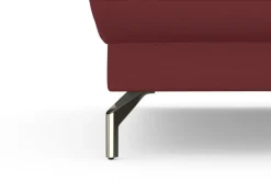sit&more Ecksofa »Fashion L-Form« wahlweise mit Kopfteilverstellung, Vorziehsitz, motorisch, Nickelfüße
