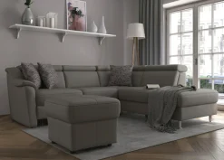 sit&more Ecksofa »Freetown L-Form« inklusive Kopfteilverstellung und komfortablem Federkern