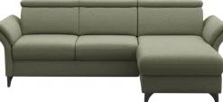 sit&more Ecksofa »Glendale, L-Form« inkl. Kopfteilverstellung, wahlweise mit Vorziehsitz und Bettkasten