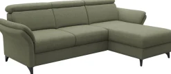 sit&more Ecksofa »Glendale, L-Form« inkl. Kopfteilverstellung, wahlweise mit Vorziehsitz und Bettkasten