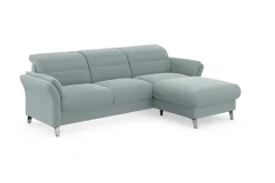 sit&more Ecksofa »Grenoble L-Form mit Federkern« wahlweise mit Schlaffunktion, Bettkasten, Arm- und Kopfteilverstellung