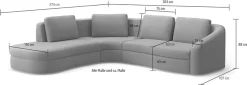 sit&more Ecksofa »Jazz L-Form« In weiteren Größen erhältlich