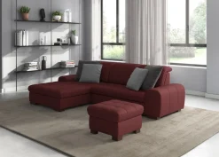 sit&more Ecksofa »Luxor L-Form« wahlweise mit Schlaffunktion, Bettkasten und Kopfteilverstellung