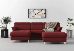 sit&more Ecksofa »Marano L-Form« inklusive Kopfteilverstellung, optional Schlaffunktion & Bettkasten