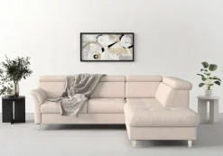 sit&more Ecksofa »Marano L-Form« inklusive Kopfteilverstellung, optional Schlaffunktion & Bettkasten