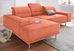 sit&more Ecksofa »Mariola L-Form« mit Recamiere und Federkern, inklusive Sitztiefenverstellung