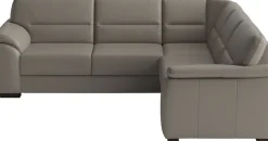 sit&more Ecksofa »Montego Leder, L-Form, B: 255cm« wahlweise mit Schlaffunktion und Schubkasten
