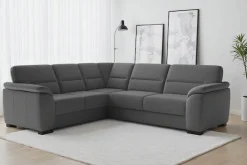 sit&more Ecksofa »Montego L-Form, B: 256 cm, große Stoffauswahl, Komfortsitzhöhe 46 cm« optional Schlaffunktion und Schubkasten mit Stauraum