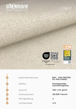 sit&more Ecksofa »Montego L-Form, B: 256 cm, große Stoffauswahl, Komfortsitzhöhe 46 cm« optional Schlaffunktion und Schubkasten mit Stauraum