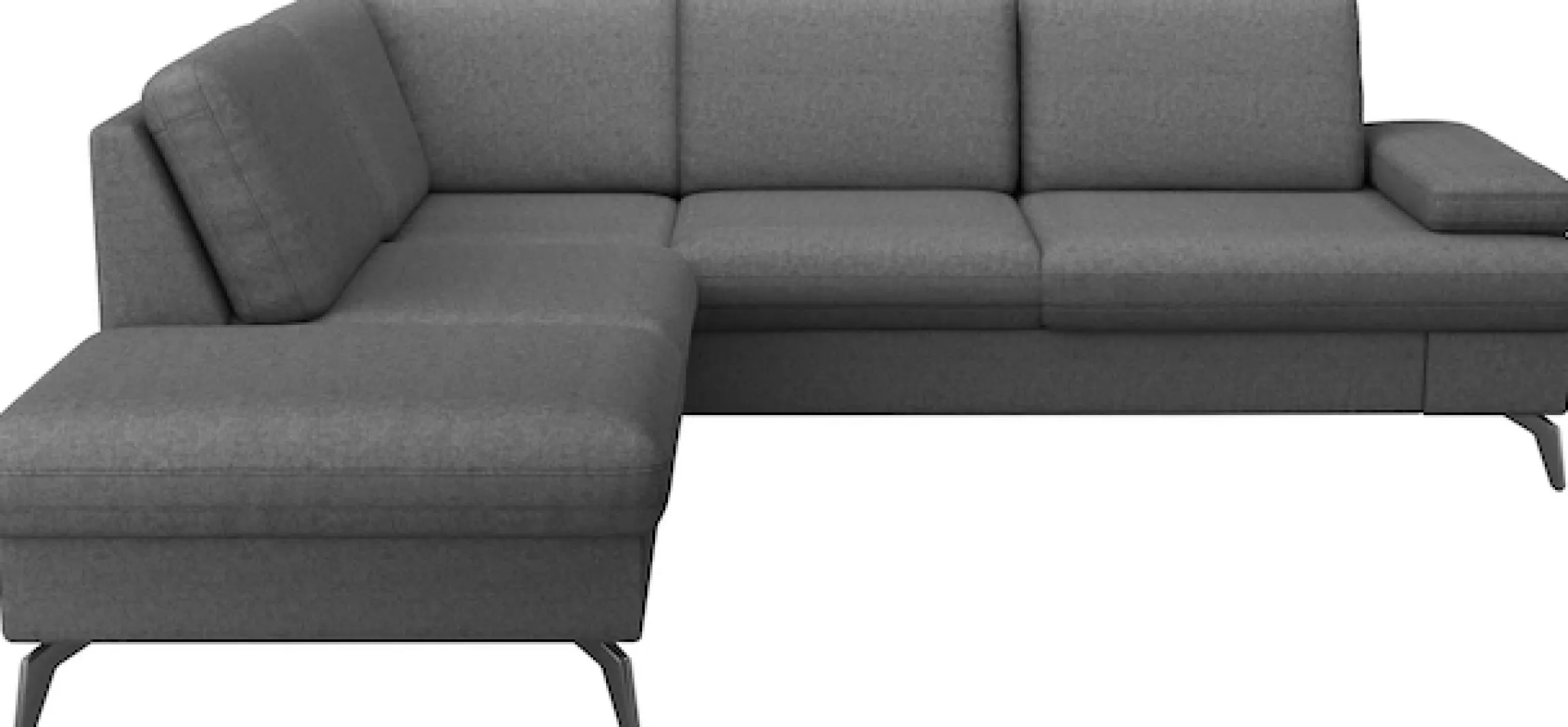 sit&more Ecksofa »Morris Jubi L-Form, B: 238 cm« mit Armteilfunktion & 1 Zierkissen, optional Schlaffunktion