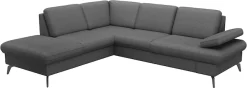 sit&more Ecksofa »Morris Jubi L-Form, B: 238 cm« mit Armteilfunktion & 1 Zierkissen, optional Schlaffunktion