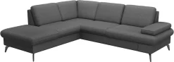 sit&more Ecksofa »Morris Jubi L-Form, B: 238 cm« mit Armteilfunktion & 1 Zierkissen, optional Schlaffunktion