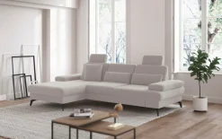 sit&more Ecksofa »Morris L-Form, inkl. Sitztiefenverstellung« wahlweise mit Armteilverstellung, Schlaffunktion & Bettkasten
