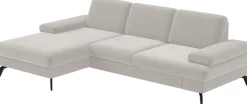 sit&more Ecksofa »Morris L-Form, inkl. Sitztiefenverstellung« wahlweise mit Armteilverstellung, Schlaffunktion & Bettkasten