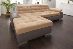 sit&more Ecksofa »Ontario L-Form« XXL, wahlweise mit Schlaffunktion