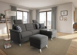 sit&more Ecksofa »Palmera L-Form, B: 244 cm« optional Schlaffunktion & Bettkasten, Federkern