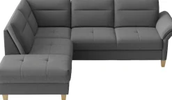 sit&more Ecksofa »Pamela, B: 218 cm, L-Form, wahlweise mit Schlaffunktion und Bettkasten« mit Federkern
