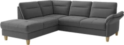 sit&more Ecksofa »Pamela, B: 218 cm, L-Form, wahlweise mit Schlaffunktion und Bettkasten« mit Federkern