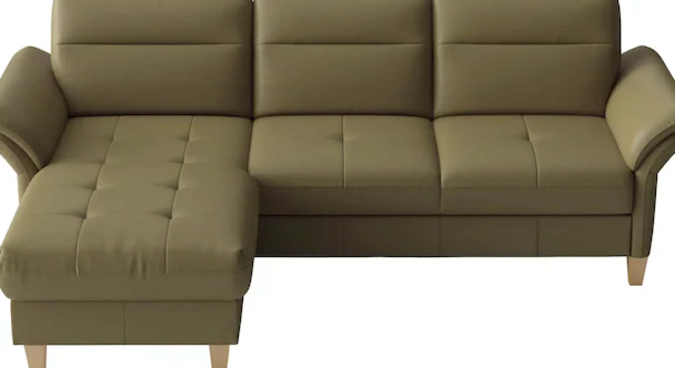 sit&more Ecksofa »Pamela L-Form, Leder, B: 218 und 230 cm« optional Armteilverstellung, Schlaffunktion & Bettkasten