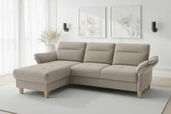 sit&more Ecksofa »Pamela, L-Form, B:230 cm« mit Federkern
