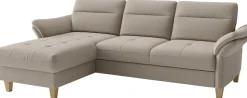 sit&more Ecksofa »Pamela, L-Form, B:230 cm« mit Federkern
