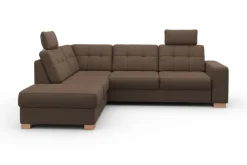 sit&more Ecksofa »Quincy L-Form« wahlweise mit Schlaffunktion und Bettkasten