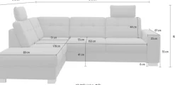 sit&more Ecksofa »Quincy L-Form« wahlweise mit Schlaffunktion und Bettkasten