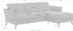 sit&more Ecksofa »Romero L-Form« wahlweise mit oder ohne Relax-Funktion, Schlaffunktion, Bettkasten
