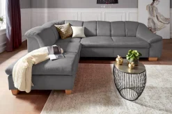 sit&more Ecksofa »Santo L-Form« mit Federkern, wahlweise mit Schlaffunktion und Stauraum