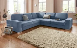 sit&more Ecksofa »Santorini L-Form« mit Federkern und Sitztiefenverstellung, wahlweise mit Schlaffunktion
